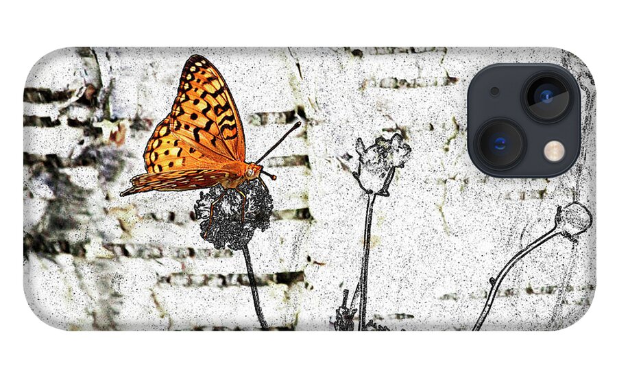 Butterfly iPhone 13 Case featuring the digital art Butterfly by K Bradley Washburn