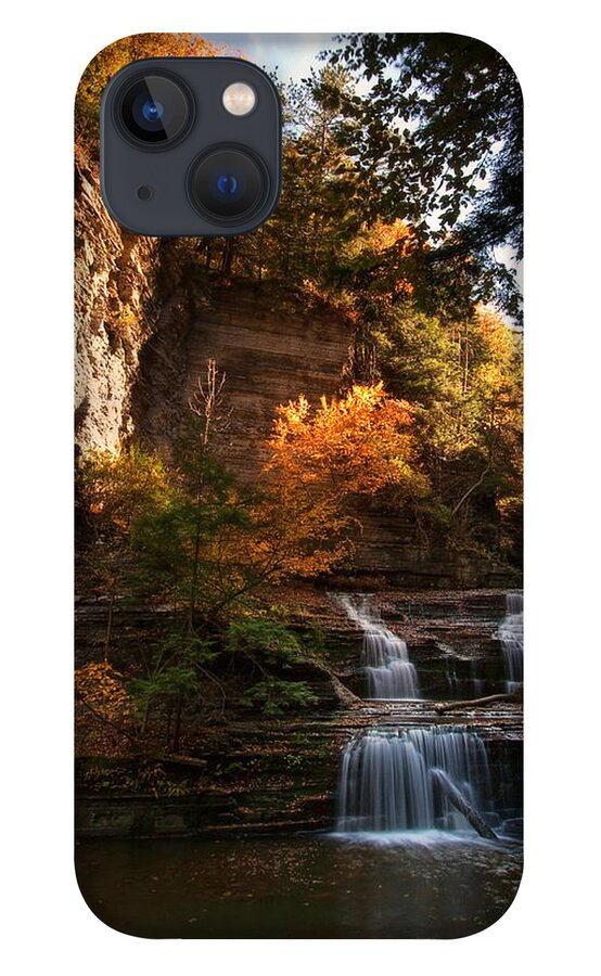Buttermilk Falls State Park iPhone 13 Case featuring the photograph By Dawn's Early Light by Neil Shapiro