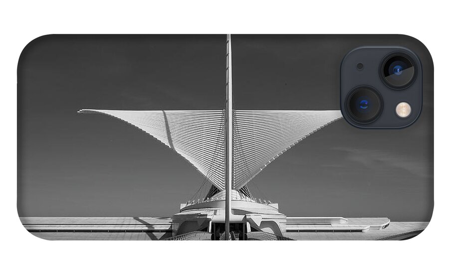 Milwaukee Art Museum iPhone 13 Case featuring the photograph Calatrava Symmetry by John Roach