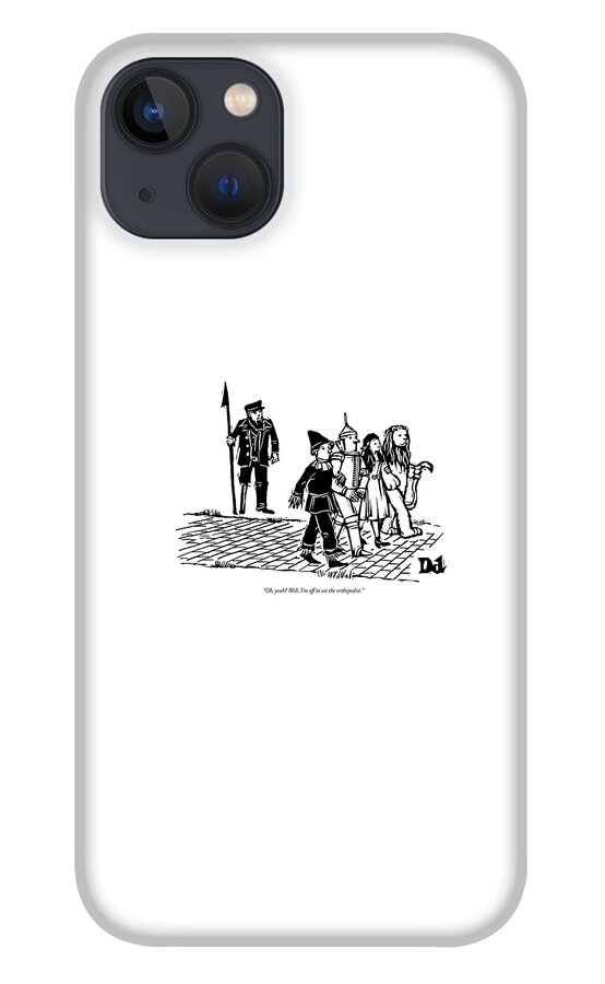 Captain Ahab Stands Speaking At The Yellow Brick iPhone 13 Case