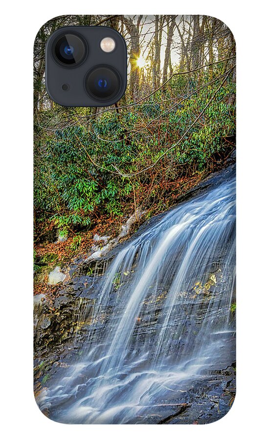 Waterfall iPhone 13 Case featuring the photograph Cascade Sunlight by Dale R Carlson