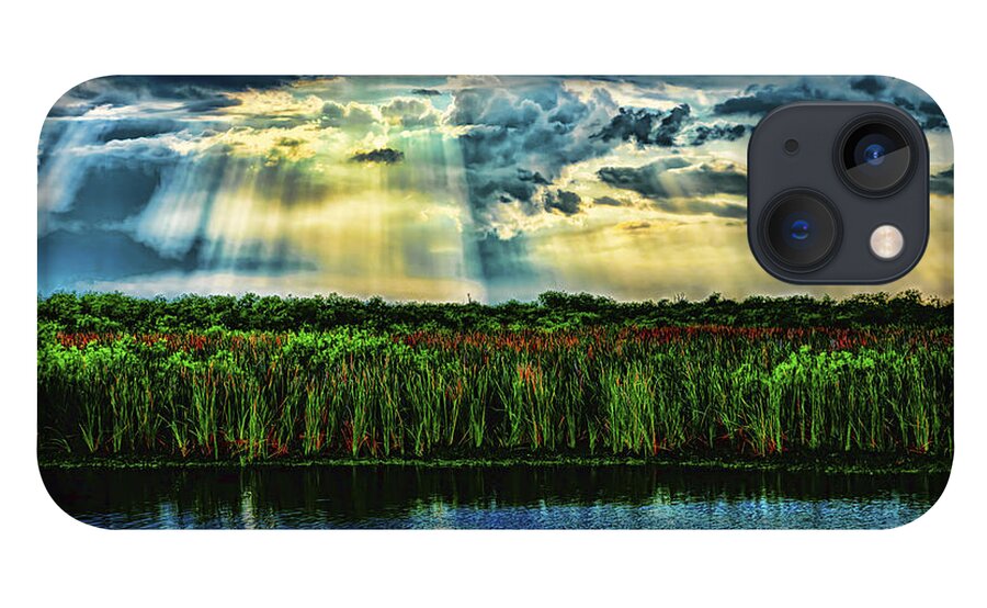 Everglades iPhone 13 Case featuring the photograph Cascading Light by Roberto Aloi