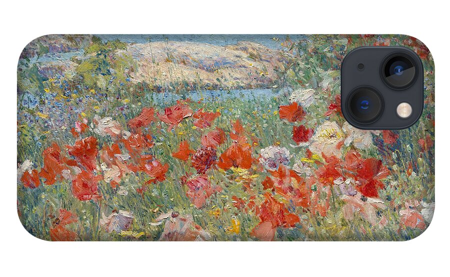 Childe Hassam iPhone 13 Case featuring the painting Celia Thaxter's Garden, Isles of Shoals, Maine by Childe Hassam