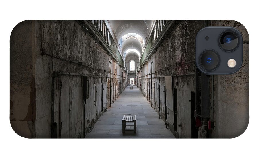 Eastern State Penitentiary iPhone 13 Case featuring the photograph Cellblock 7 by Tom Singleton