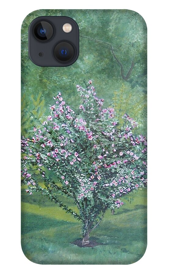 Blooming iPhone 13 Case featuring the painting Charles Street by Leah Tomaino