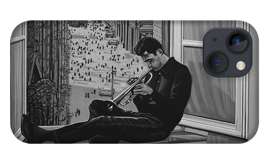Chet Baker iPhone 13 Case featuring the painting Chet Baker by Paul Meijering