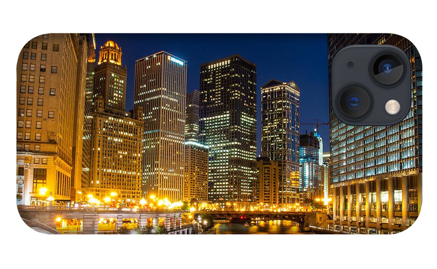 Chicago iPhone 13 Case featuring the photograph Chicago Magnificent Mile by Lev Kaytsner