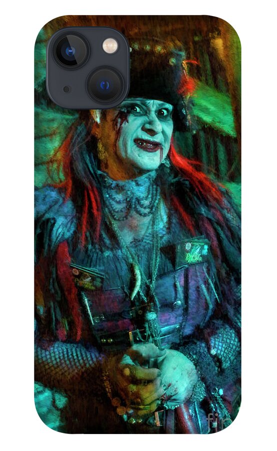 Christine Campiotti iPhone 13 Case featuring the photograph Christine Campiotti And Hunted House by Blake Richards