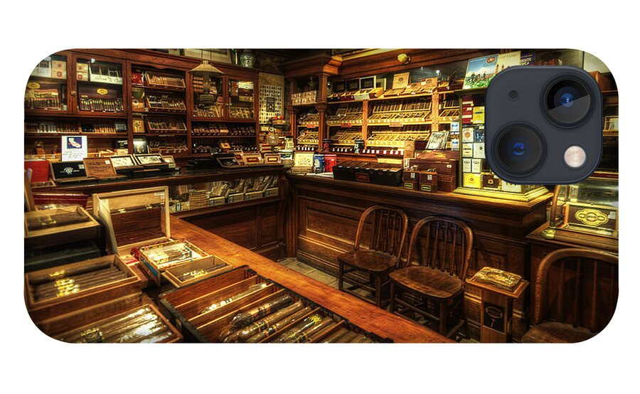 Art iPhone 13 Case featuring the photograph Cigar Shop by Yhun Suarez