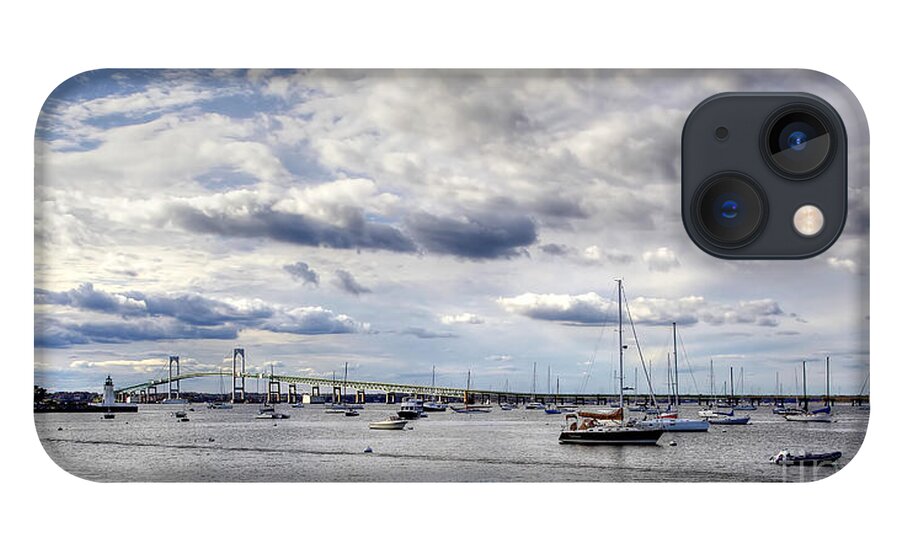 Adrian Laroque iPhone 13 Case featuring the photograph Claiborne Pell Newport Bridge by LR Photography