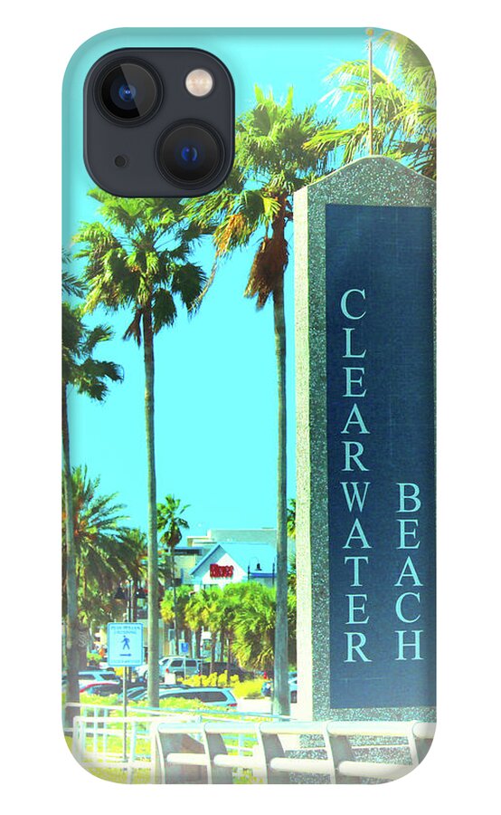Clearwater Beach Sign iPhone 13 Case featuring the photograph Clearwater Beach Sign by Ola Allen