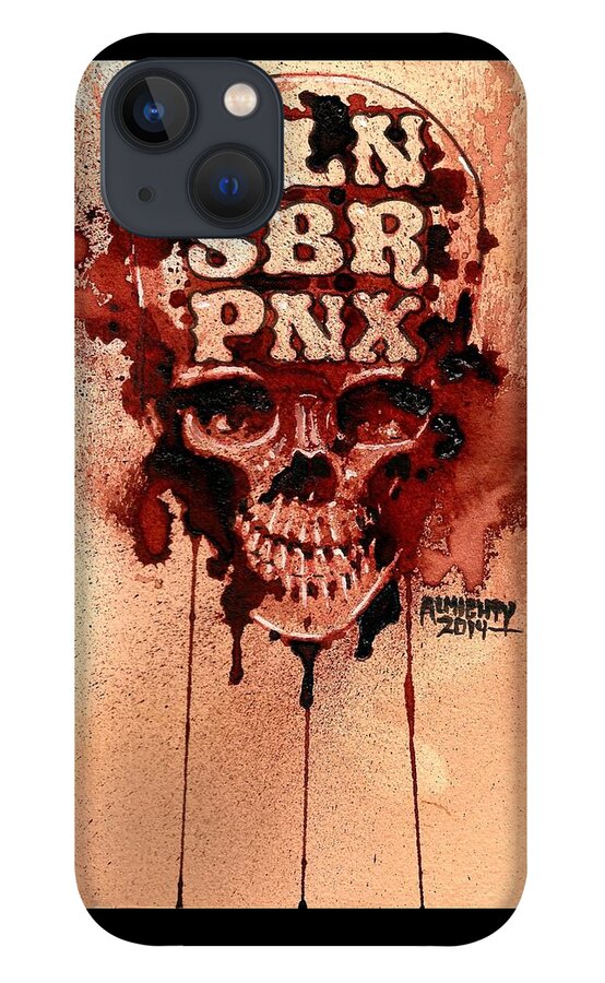 Punk iPhone 13 Case featuring the painting Cln Sbr Pnx by Ryan Almighty