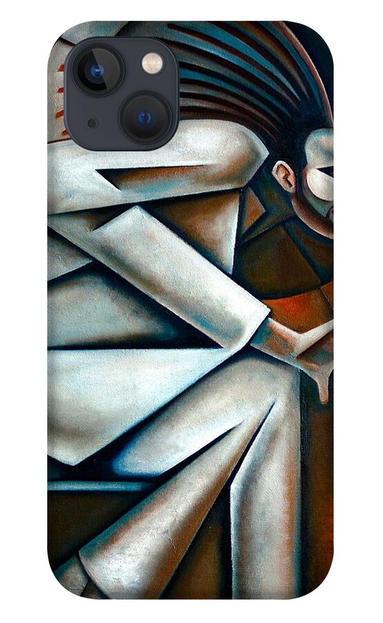 Victor Gould iPhone 13 Case featuring the painting Clockwork by Martel Chapman
