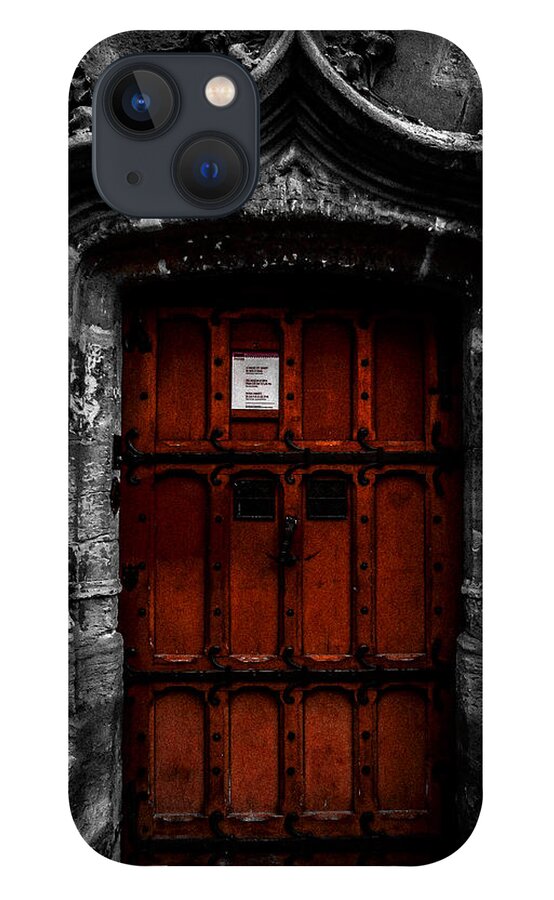 Paris iPhone 13 Case featuring the photograph Cluny Door by Pamela Newcomb