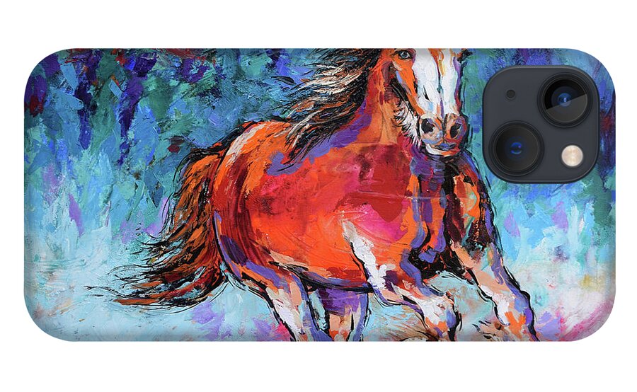  iPhone 13 Case featuring the painting Clydesdale by Jyotika Shroff