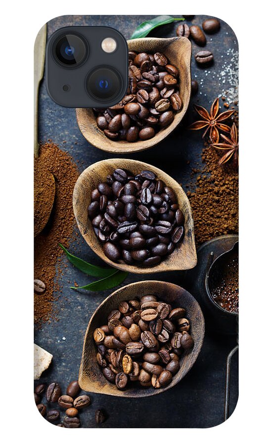 Bean iPhone 13 Case featuring the photograph Coffee composition by Natalia Klenova