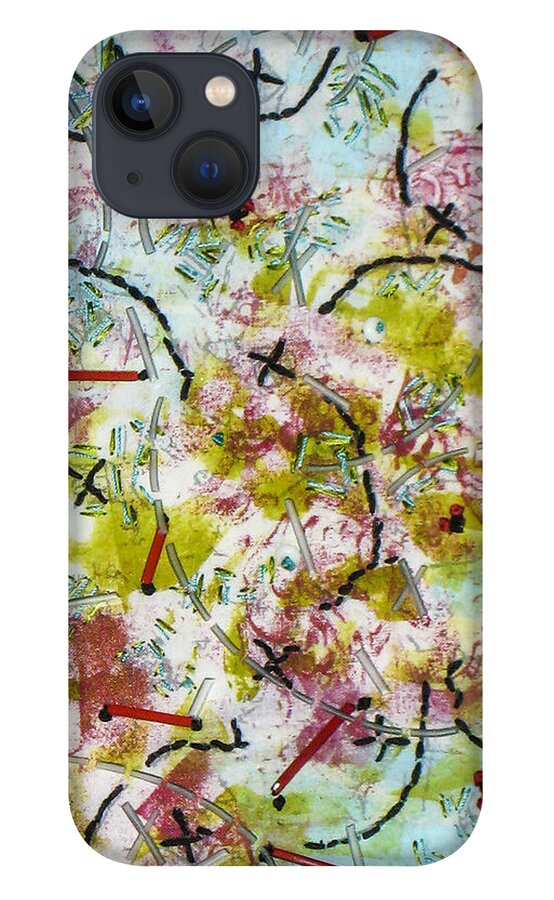 Red iPhone 13 Case featuring the photograph Confetti by Alone Larsen