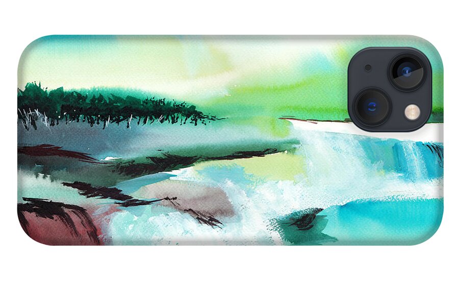 Nature iPhone 13 Case featuring the painting Constructing Reality 1 by Anil Nene