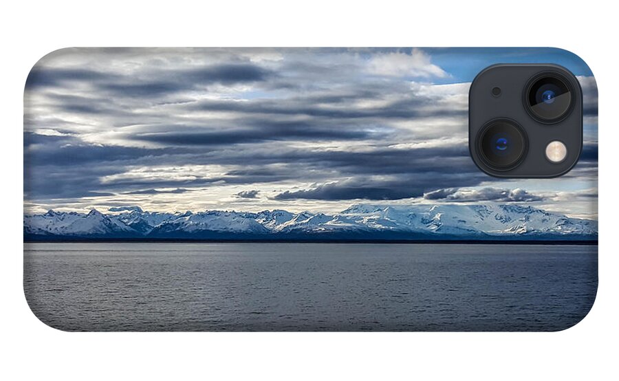 Cook Inlet iPhone 13 Case featuring the photograph Cook Inlet View Mountains by Britten Adams
