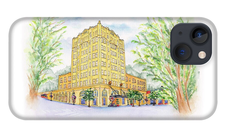 Lithia Springs Hotel iPhone 13 Case featuring the painting Corner Grandeur by Lori Taylor