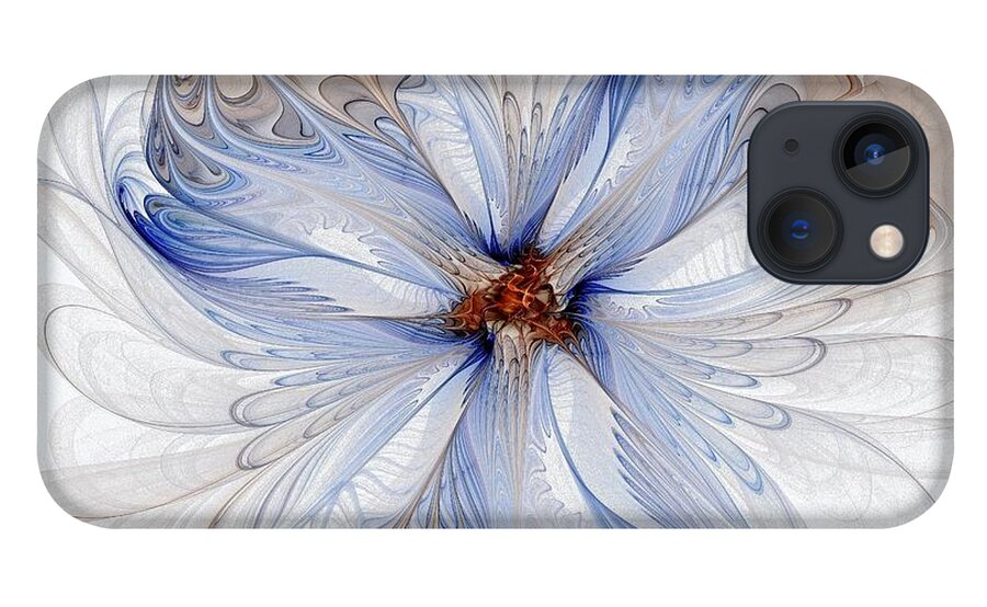 Digital Art iPhone 13 Case featuring the digital art Cornflower blues by Amanda Moore