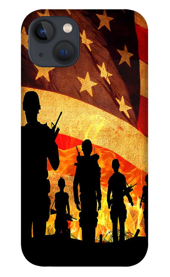 Courage iPhone 13 Case featuring the photograph Courage Under Fire by Mark Allen