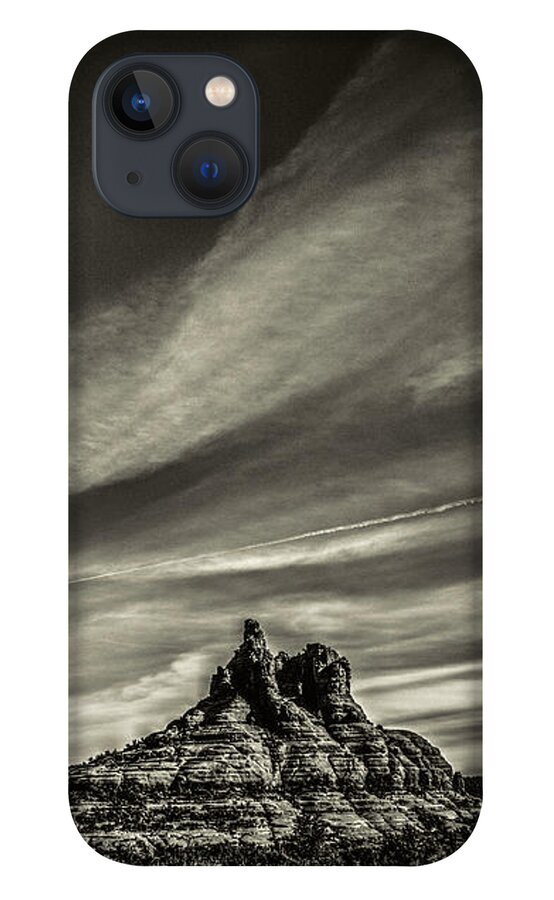 Arizona iPhone 13 Case featuring the photograph Courthouse Butte and Bell Rock Sedona Arizona by Roger Passman