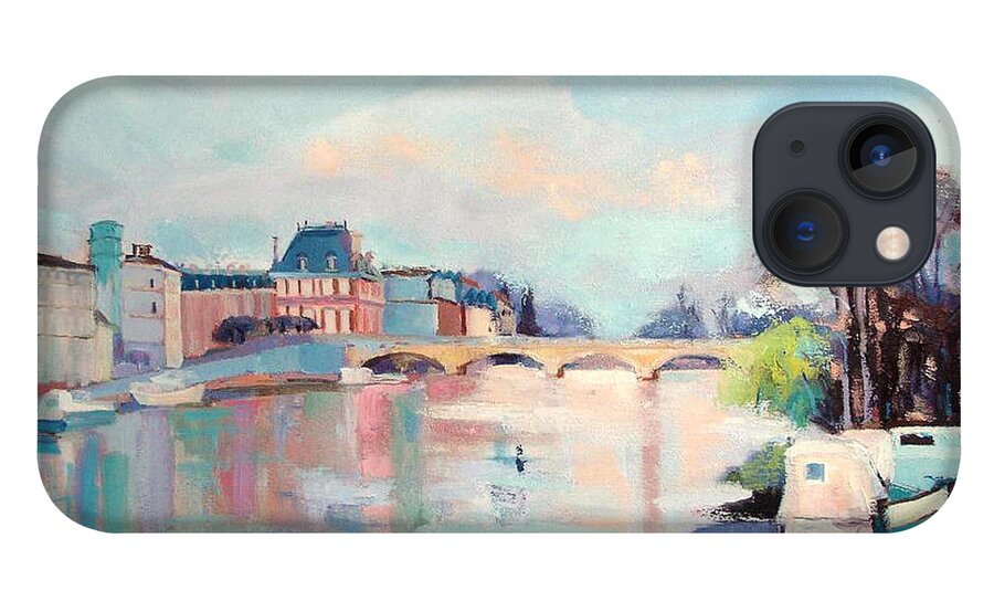 Landscape iPhone 13 Case featuring the painting Sky And Water by Kim PARDON