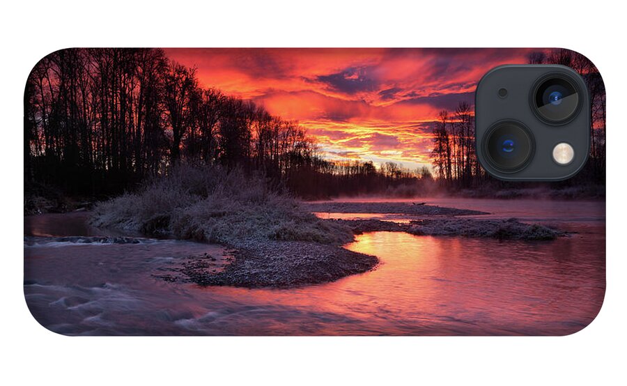 Colorful iPhone 13 Case featuring the photograph Sage Island Sunrise by Andrew Kumler
