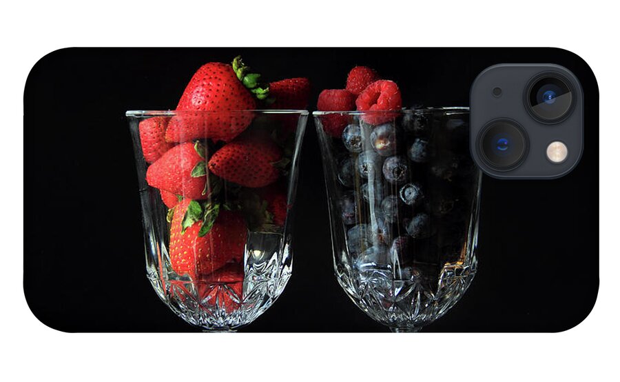 Berries iPhone 13 Case featuring the photograph Cups of Berries by Angela Murdock