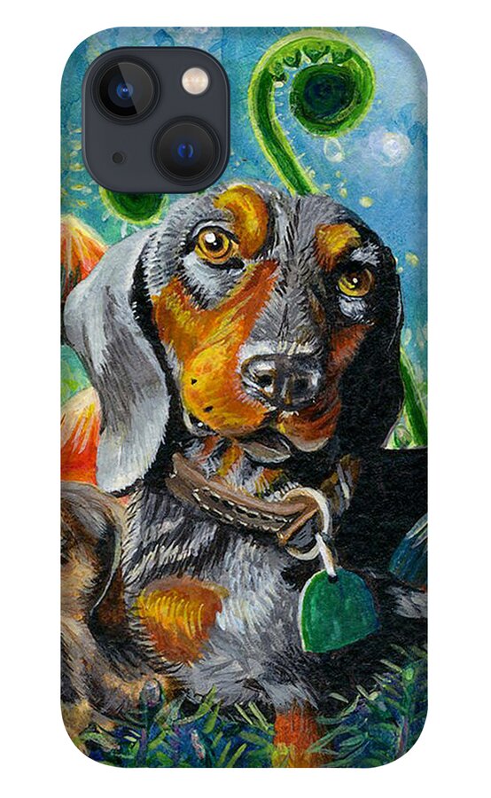 Dog iPhone 13 Case featuring the painting Daddy Love by Jacquelin L Westerman