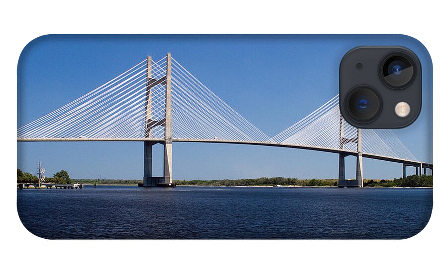 Dames Point iPhone 13 Case featuring the photograph Dames Point Bridge by Farol Tomson