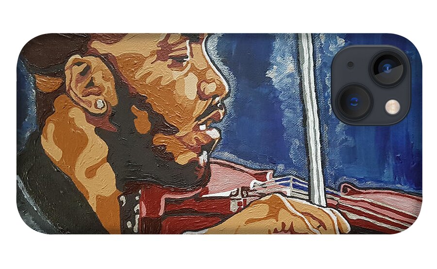 Damien Escobar iPhone 13 Case featuring the painting Damien Escobar by Rachel Natalie Rawlins