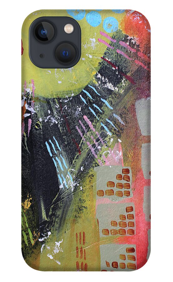 City iPhone 13 Case featuring the painting Dark City by April Burton