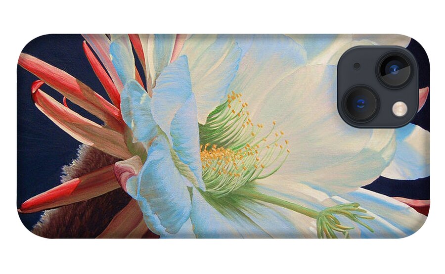 Flower iPhone 13 Case featuring the painting Daybreak Delight by Cheryl Fecht