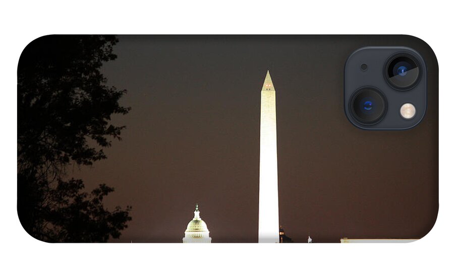 Us iPhone 13 Case featuring the photograph DC Monuments Triumvirate by Ronald Reid