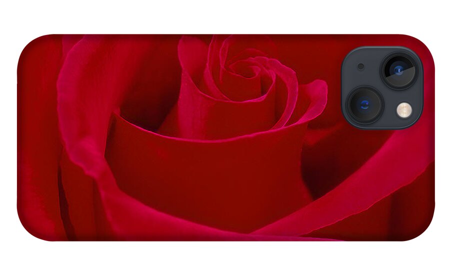 Red Rose iPhone 13 Case featuring the photograph Deep Red Rose by Mike McGlothlen