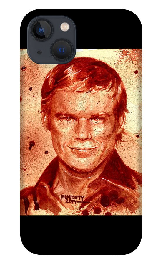 Dexter iPhone 13 Case featuring the painting Dexter by Ryan Almighty