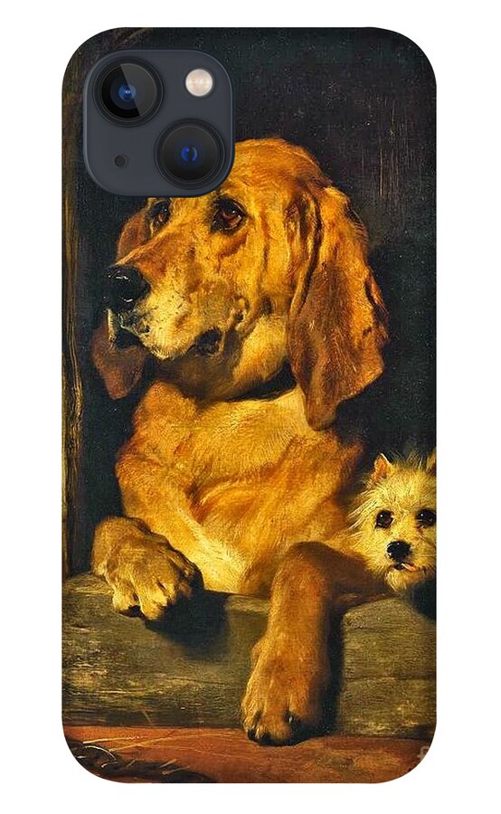Sir Edwin Henry Landseer - Dignity And Impudence 1839 iPhone 13 Case featuring the painting Dignity and Impudence by MotionAge Designs