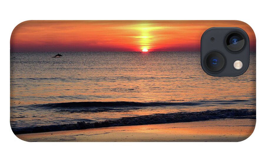 Dolphin iPhone 13 Case featuring the photograph Dolphin Jumping in the Sunrise by Nicole Lloyd