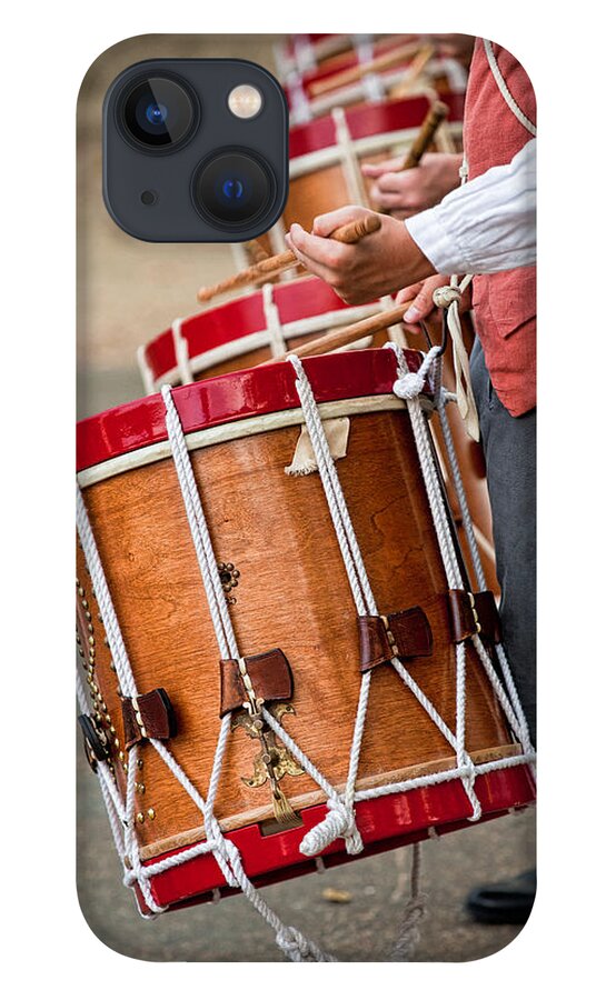 Music iPhone 13 Case featuring the photograph Drums Of The Revolution by Christopher Holmes