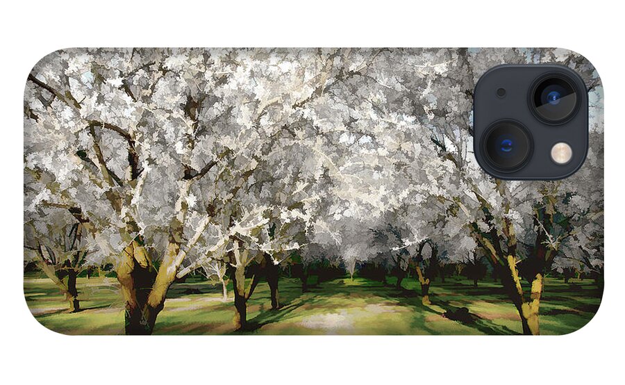 Almond Blossoms iPhone 13 Case featuring the photograph Durham Almond Blossoms by Kathleen Gauthier