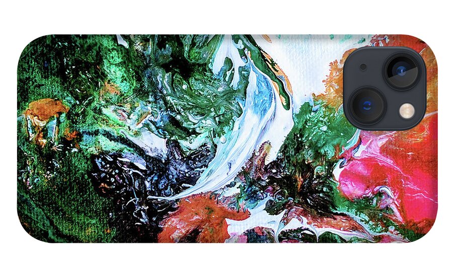 Sand iPhone 13 Case featuring the painting Earth And Water by Sarabjit Singh