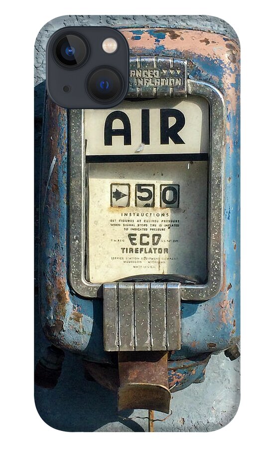 Air Pump iPhone 13 Case featuring the photograph Eco Tireflator by Steven Ralser