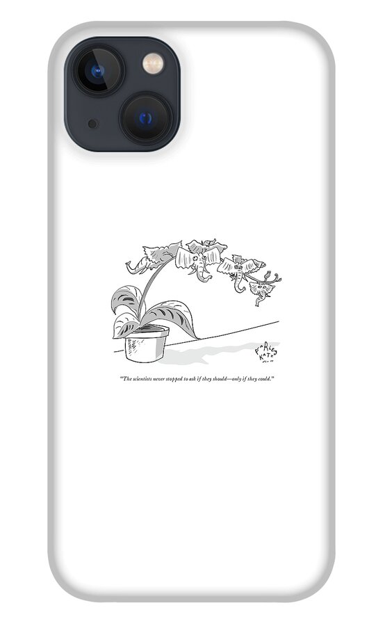 Elephants Crossbred With Plant. iPhone 13 Case