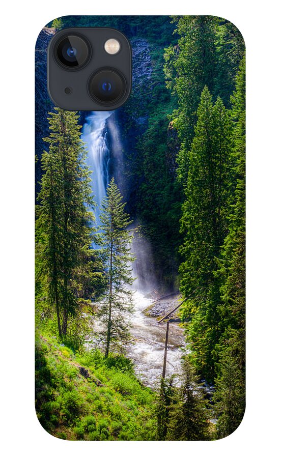 Flowingidaho iPhone 13 Case featuring the photograph Elk Creek Falls by Rikk Flohr