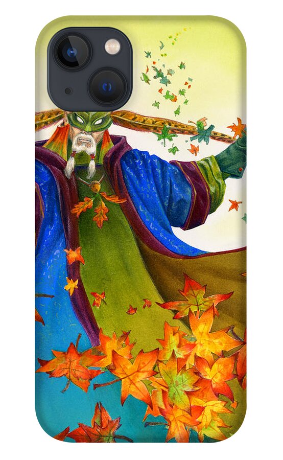 Elf iPhone 13 Case featuring the painting Elven Mage by Melissa A Benson