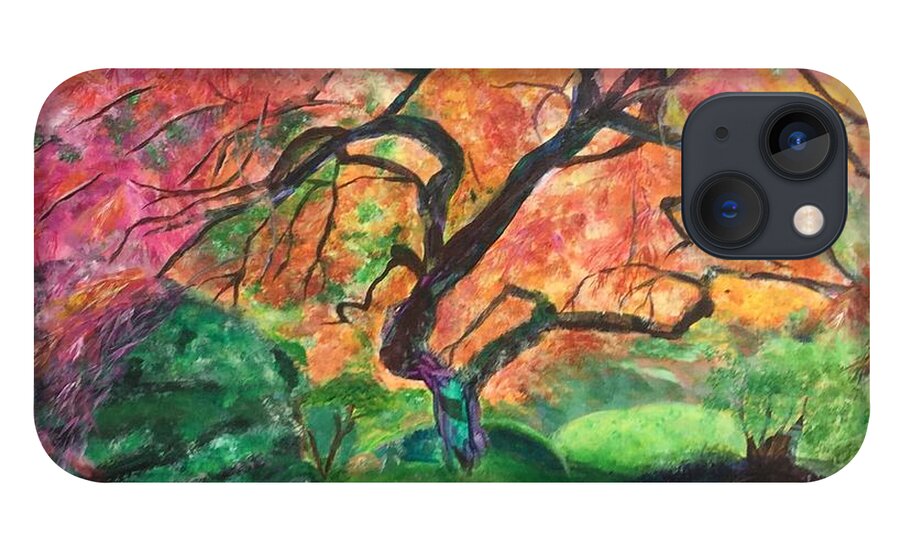Tree iPhone 13 Case featuring the painting Embrace by Kate Conaboy