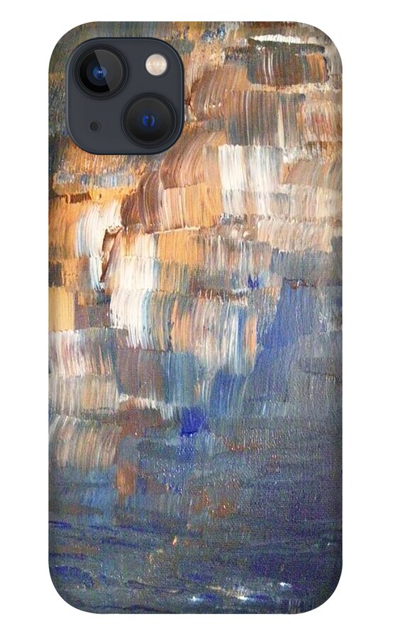 Painting iPhone 13 Case featuring the painting Embracing My Insomnia by Peggy King
