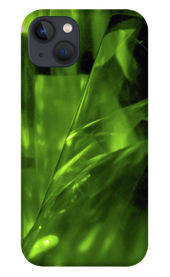 Abstract iPhone 13 Case featuring the photograph Emerald City by Kathy Corday
